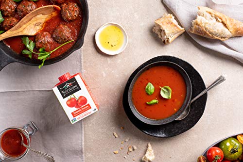 Tuscanini Italian Tomato Sauce, Premium Italian Passata, 17.6oz (3 Pack) Resealable, Product of Italy