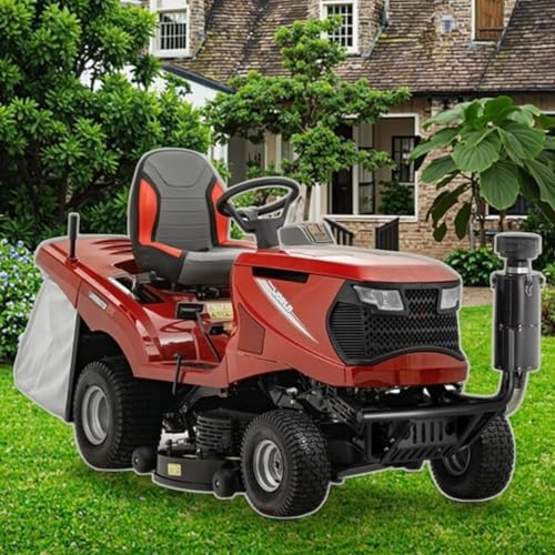 Zero Turn Ride On Lawn Mower Tractor with Wide Cutting Deck and Smooth Steering Ideal for Farm Yard Garden Park Lawn Maintenance Efficient Grass Cutting