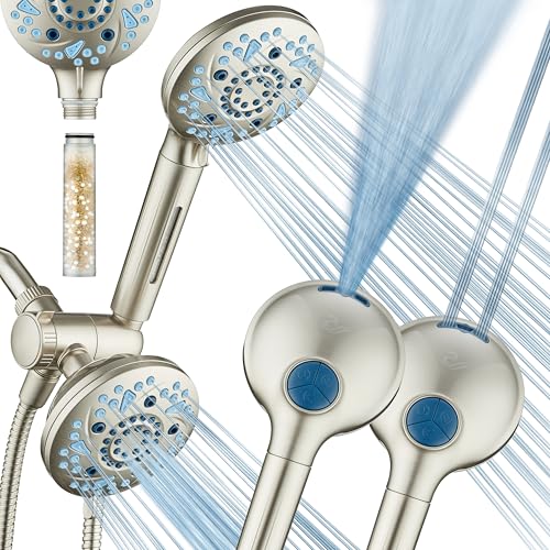 Cabezal de Ducha Dual AquaCare Alta Presión 6 Modos