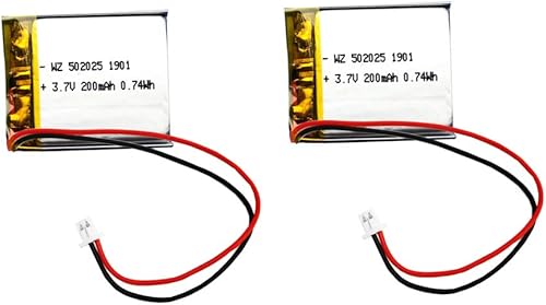 2 Li-Po 502025 - Batería de polímero de litio (3,7 V, 150 mAh)