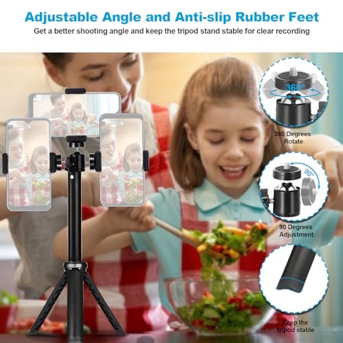 Image of Lightweight Mini Tripod for Camera /Phone /Webcam, NexiGo Extendable Tripod Stand Compatible with NexiGo Logitech Webcam C920 C922 Brio iPhone /Android /Camera, for Vlogging, Live Streaming, Zoom Meeting