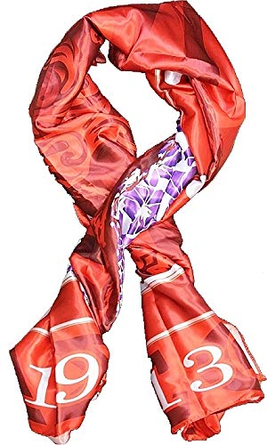 TCEShop Delta Sigma/? Theta Satin Scarf With Box [Red - 70