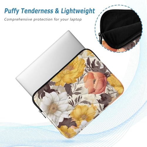 Funda para portátil 13-14 Pulgadas con diseño Floral acuarela miniatura 5