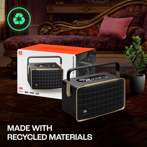 Image of JBL Authentics 300, Portable Smart Home WiFi Speaker & Music Streaming,Upto 8Hrs Playtime, Voice Assist & Bluetooth Connectivity,Automatic Calibration,Compatible with Google Home & Alexa