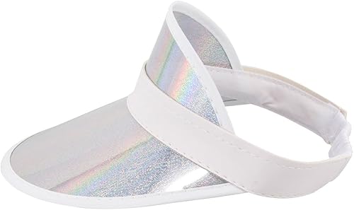 Miniatura 60 de Surkat Viseras solares transparentes de plástico con protección UV, sombrero para la cabeza, sombrero para golf, tenis, playa, ciclismo 1 paquete