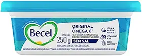 Margarina Sem Sal Becel 250g Omega 6 Zero Lactose Vitamina A e E