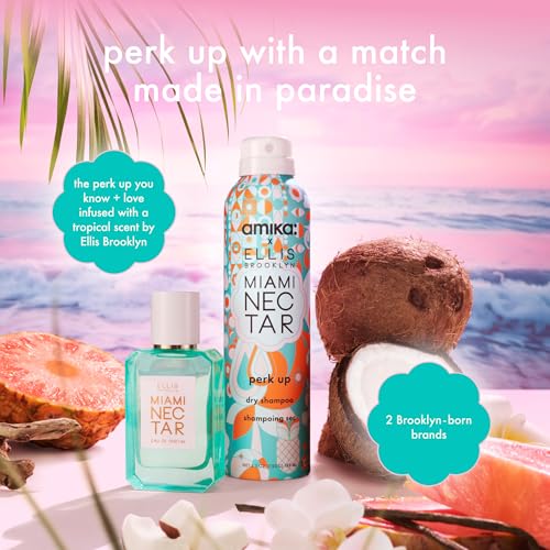 Image of amika perk up talc-free dry shampoo | refreshes roots with a voluminous 'oomph' between washes, no white residue, absorbs oil + reduces odor, for all hair types