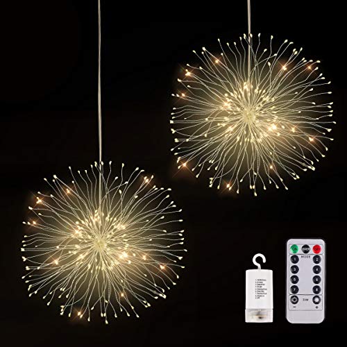 Led Lights for Bedroom Decorations Fairy Lights Hanging Lights - Lifetime Replacement Guarantee -Battery-Powered Outdoor Lights Waterproof Sparklers String Lights