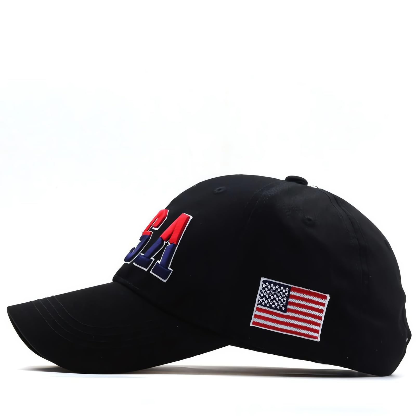 Gorras de béisbol con la bandera estadounidense bordada con la bandera de Estados Unidos, sombrero patriótico ajustable para hombres y mujeres