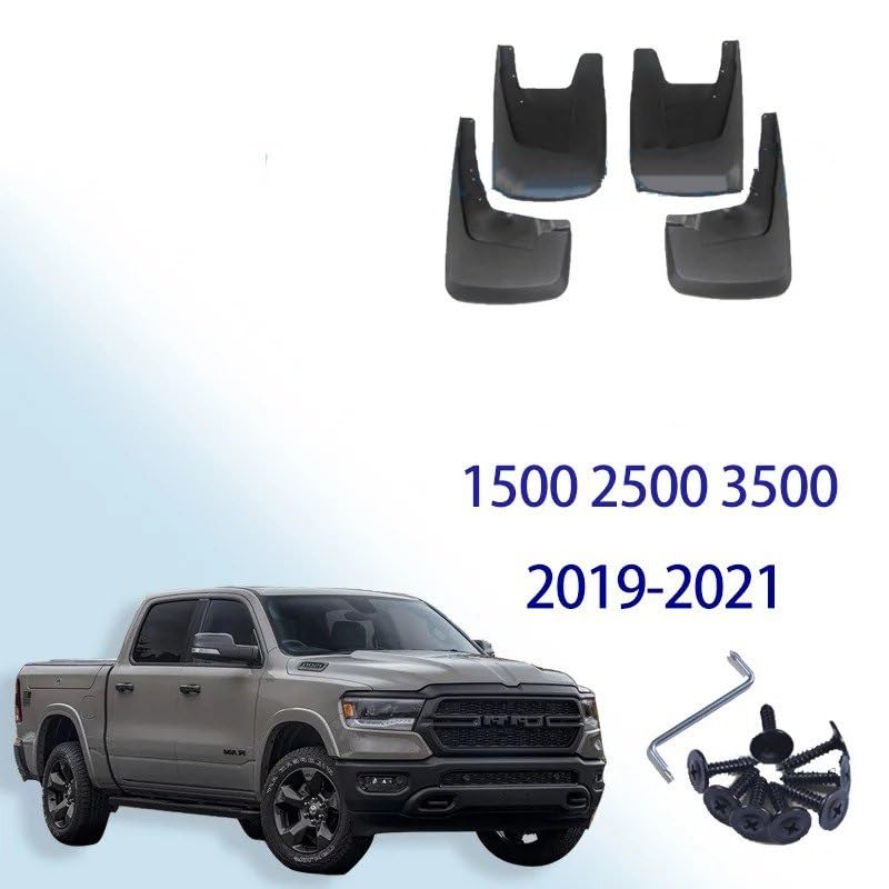 Bavettes garde-boue de qualité pour Dodge Ram 2019-2021 sans extensions