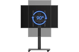 XINLEI Mobile Rotating TV Floor Stand with Wheels