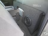 Dual 10 Subwoofer Box with Amp Space Fits 2007-2013 Silverado/Sierra Regular Cab Trucks