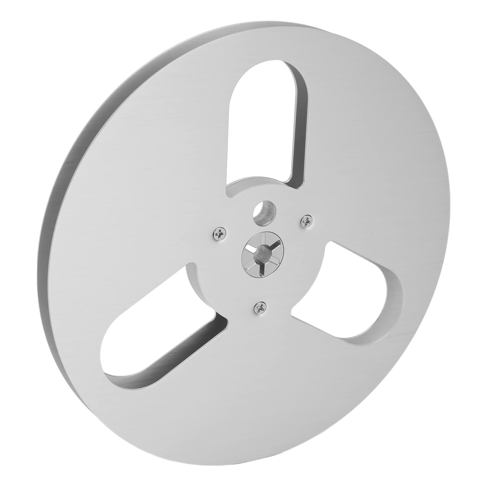 Reel to Reel, 1/4 7 Inch Empty Tape Reel Alloy Open Reel Sound Tape Empty Reel Empty Take up Reel to Reel Small Hub with 3 Holes for Recording Nab