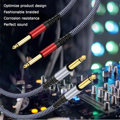 Cable de instrumento 1/4 pulg TS 20ft pack x2 miniatura 7