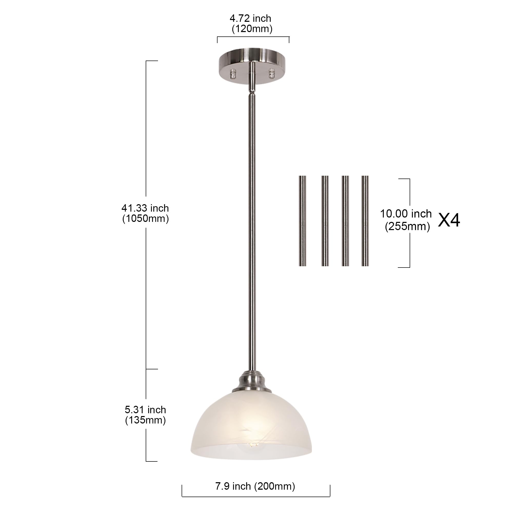 Brushed Nickel pendant lighting