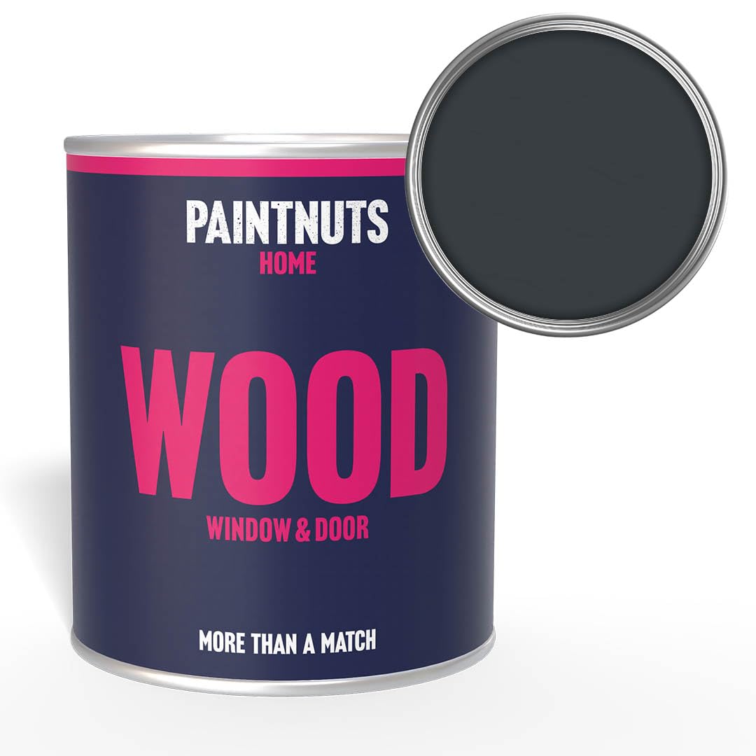 Paintnuts Anthracite Grey Wood Window & Door Paint - Ral-7016 - Gloss 250Ml Tin