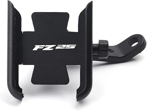 Miniatura 7 de WREXIL Mount Bracket for Yamaha FZ25 FZ-25 Motorcycle CNC Aluminum Mobile Phone Holde Rearview Mirror Handlebar Bracket (Color  Handlebar Silver)