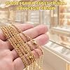AKSIQIOL 10-Pack Gold Plated Necklace Chains,1.5mm Stainless Steel Cable Chain for Jewelry Making (18 Inches) #2