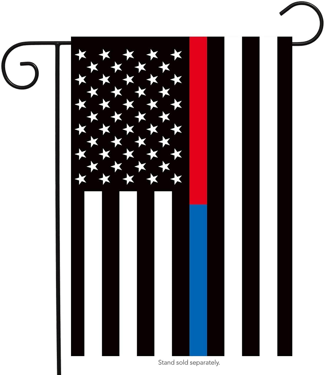 Thin Blue and Red Line Flag, Small American USA Garden Flags for Yard Patio Porch Independence Day Patriotic Festival Outdoor Decorations