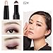Sunvy 2PCS Cream Eyeliner Eye shadow Pencil Lying Silkworm Big Smokey Eyes Shimmer Automatically Rotate Makeup Glitter Air Cushion Eye Liner Pen Double Color Waterproof Cosmetic Eyeshadow