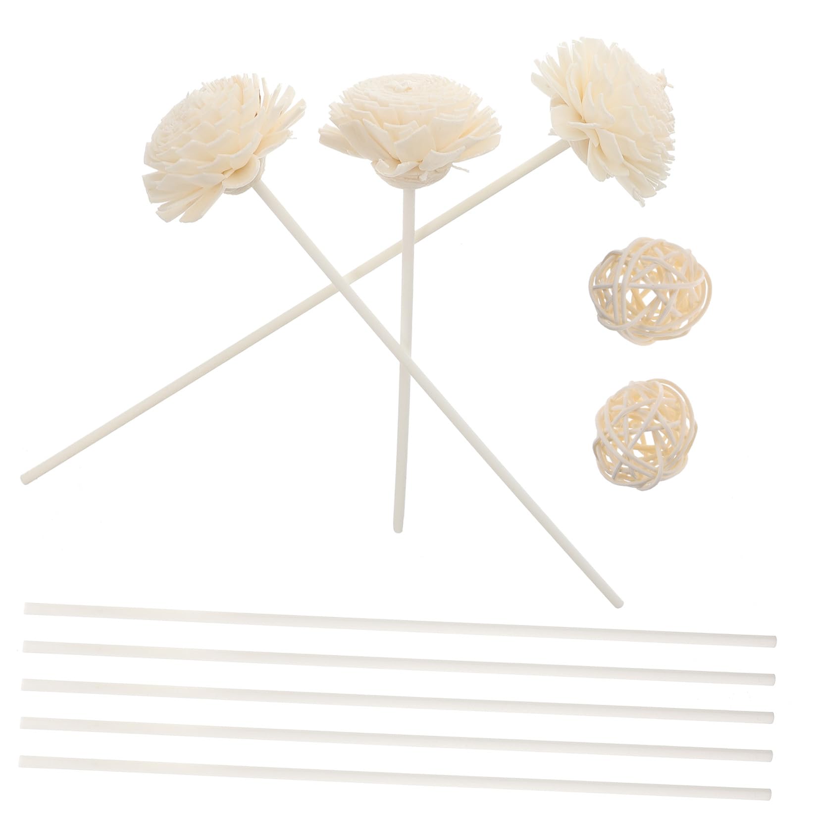 Mobestech 5 Boxen Ätherische Öl Diffuser Sticks Teiliges für Raumduft für Diffuserflaschen für Wohnzimmer Schlafzimmer und Büro Erzeugt Frischen Duft und Angenehme