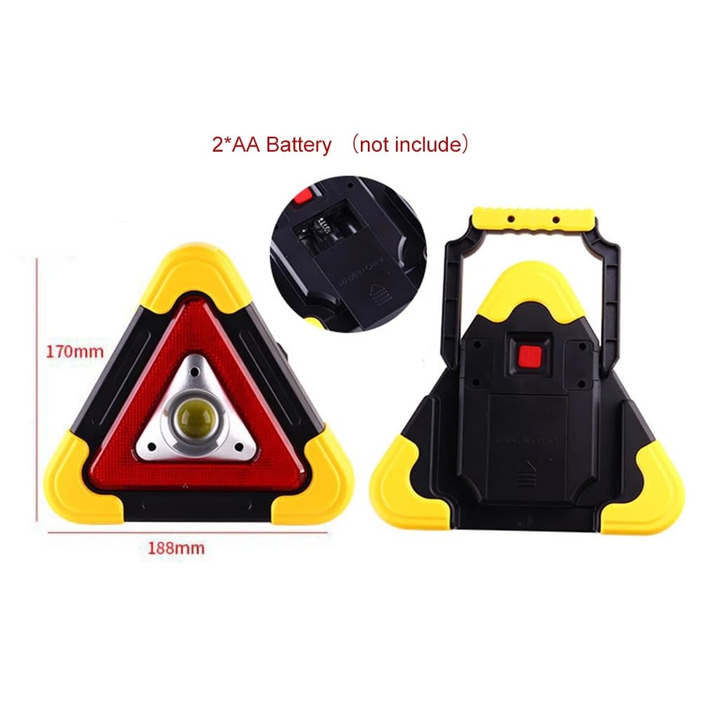 Señal de Emergencia triángulo Reflector al Aire Libre Brillante estupendo de la lámpara del Trabajo luz Advertencia portátil Emergencia triángulo