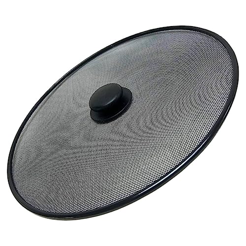 Cabilock Stainless Steel Splatter Shield Cover for Frying Pan Cooking Screen Mesh Lid Grease Guard for Pots and Pans Easy Clean Kitchen Accessory
