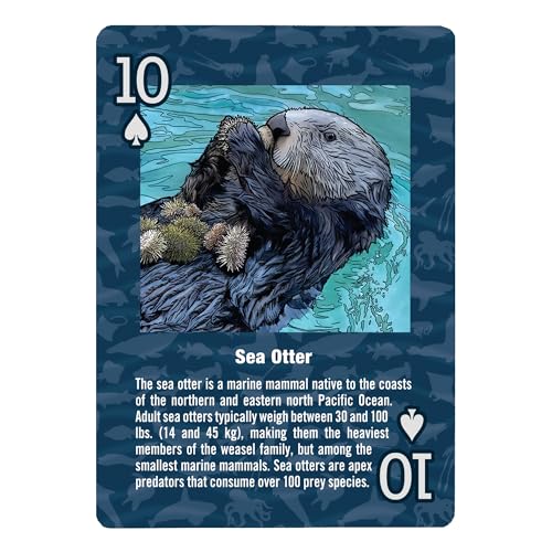 Baraja de Naipes Marine Wildlife Pacific Northwest miniatura 5