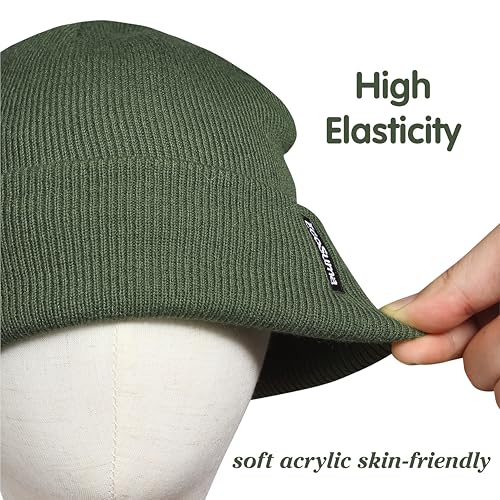 2 Pack Baby Beanie Toddler Winter Hat with Fleece Lined for Girls Boys 0-8 Years3