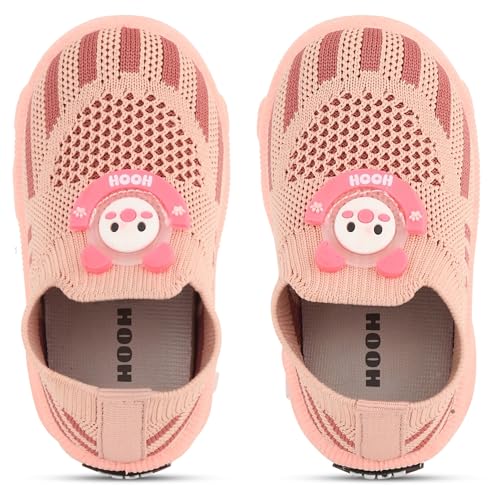 Image of HOOH Baby Walking Shoes with Whistle Sound, Slip-on Knit Breathable Shoes for Baby Boys & Girls Upto 0 Months to 24 Months