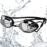 Gafas de natación, gafas de natación antivaho, gafas de natación para hombre y mujer, gafas de natación, gafas de natación para adultos, protección UV, correa ajustable