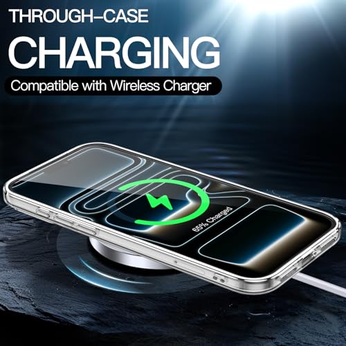 Image of JETech Case for iPhone 17 Pro Max 6.9-Inch, Non-Yellowing Shockproof Phone Bumper Cover, Anti-Scratch Clear Back (Clear)