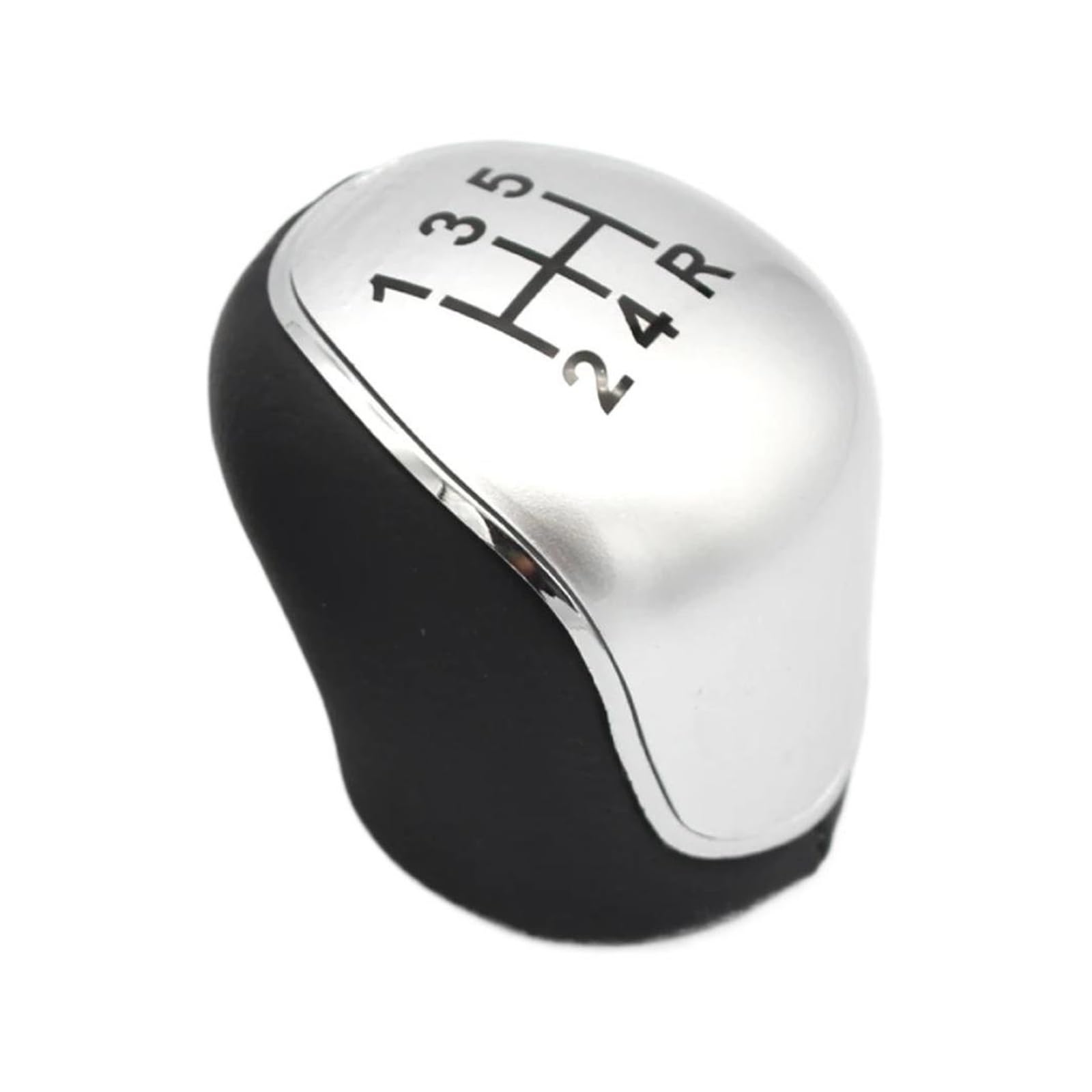 Htvtkrfgrl Silver 5 Speed Gear Knob For Mondeo 4 Mk4 For Focus S-Max C-Max Kuga Galaxy Stylish