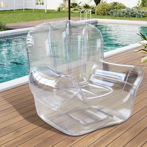Sofá inflable para camping transparente reforzado interior y exterior 4