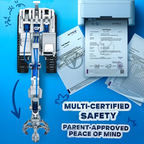 Image of Hydraulic Grab STEM Building Toy, 130 Pcs Engineering Kit for Kids 8+