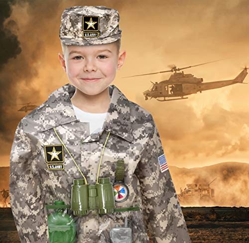 Us Army Kids Army Soldier Costume Children's Deluxe Combat Military Soldier Role Play Dress Up, Camouflage Costume Set With Cap For Boys Kids And Toddlers #TOP2