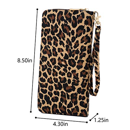 Wozeah Women's Rfid Blocking Pu Leather Zip Around Wallet Clutch Large Travel Purse (Color-12) #TOP4