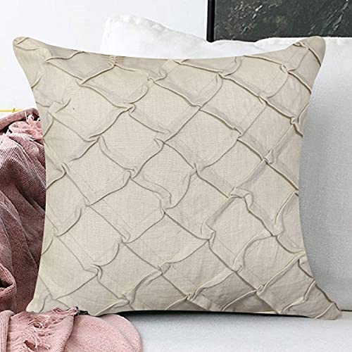 Image of SAJAVAT HOME CC448A Cotton Embroidery Cushion Cover (Pack of 1) Exclusive Edition 18x18 INCHES / 45x45 cm Off White (Off White, Cotton)