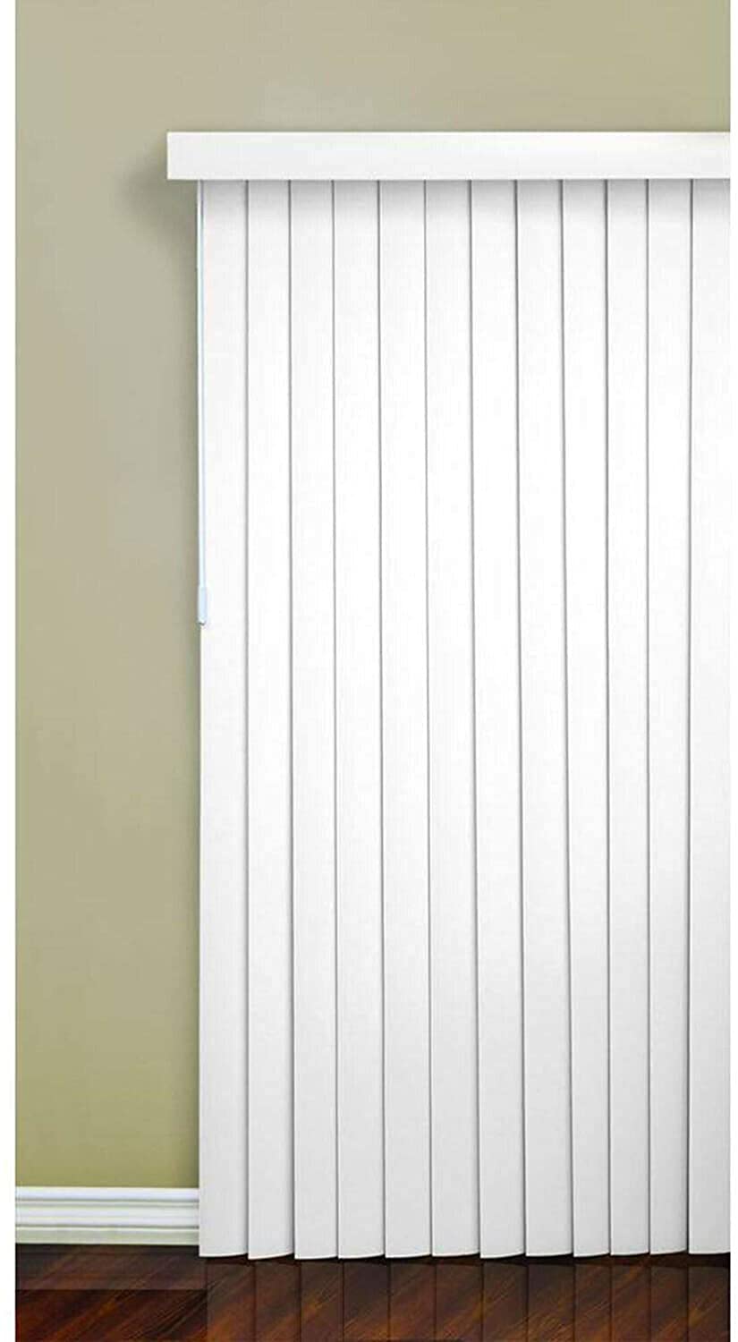 Generic Vertical Blinds for Sliding Glass Patio Door White 35 in PVC