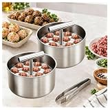 Meatball Maker, 6/12 Balls Stainless Steel Meatball Scoop Ball Maker Tool