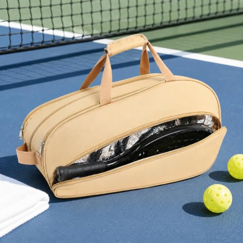 Bolsa de tenis para adultos, ideal para tus viajes, partidos de pickleball y deportes al aire libre 5