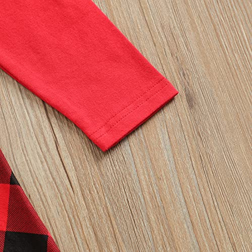 MAHUAOYIXI Natale Abito Bambina a Maniche Lunghe