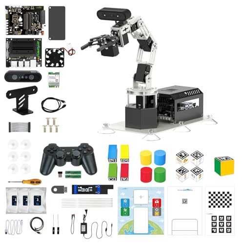 Image of Yahboom 6DOF Program Robotic Arm Kit 3D Adaptive Gripping, Supports Large AI Model for Mechanical Engineers Python (Standard-Without Nano 4GB)