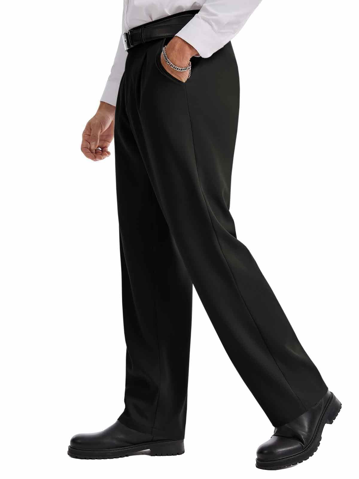 Runcati Chino Hose Herren Baggy Anzughose Loose Fit, Stretch Casual Stoffhose Sommer Weite Jogginghose für Männer