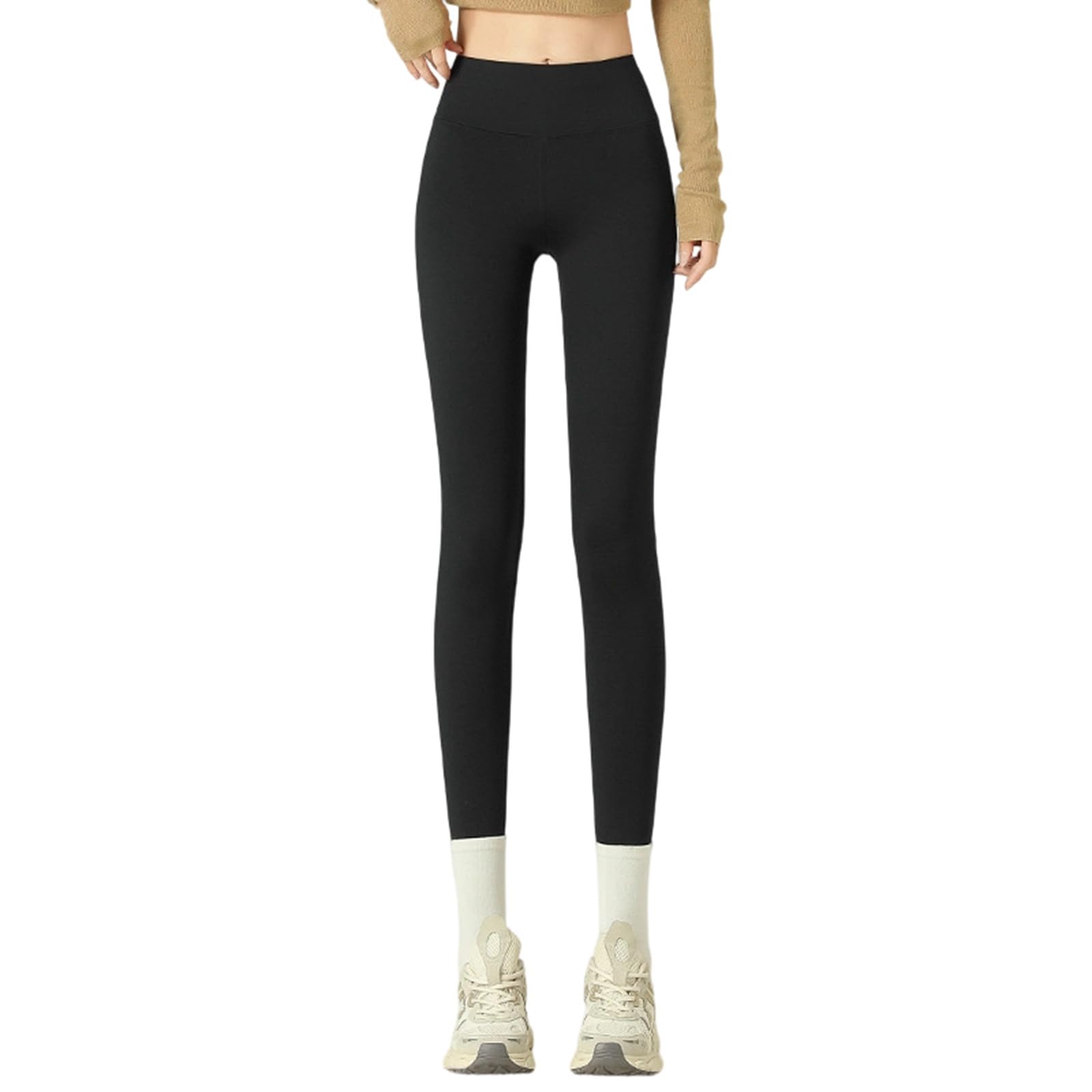 Thermo Leggings Damen Thermohose Warme Winter Trousers Baumwolle Winterleggings Gefüttert Comfortable Hose Thermoleggings Thickened Plush Underpants Outdoor