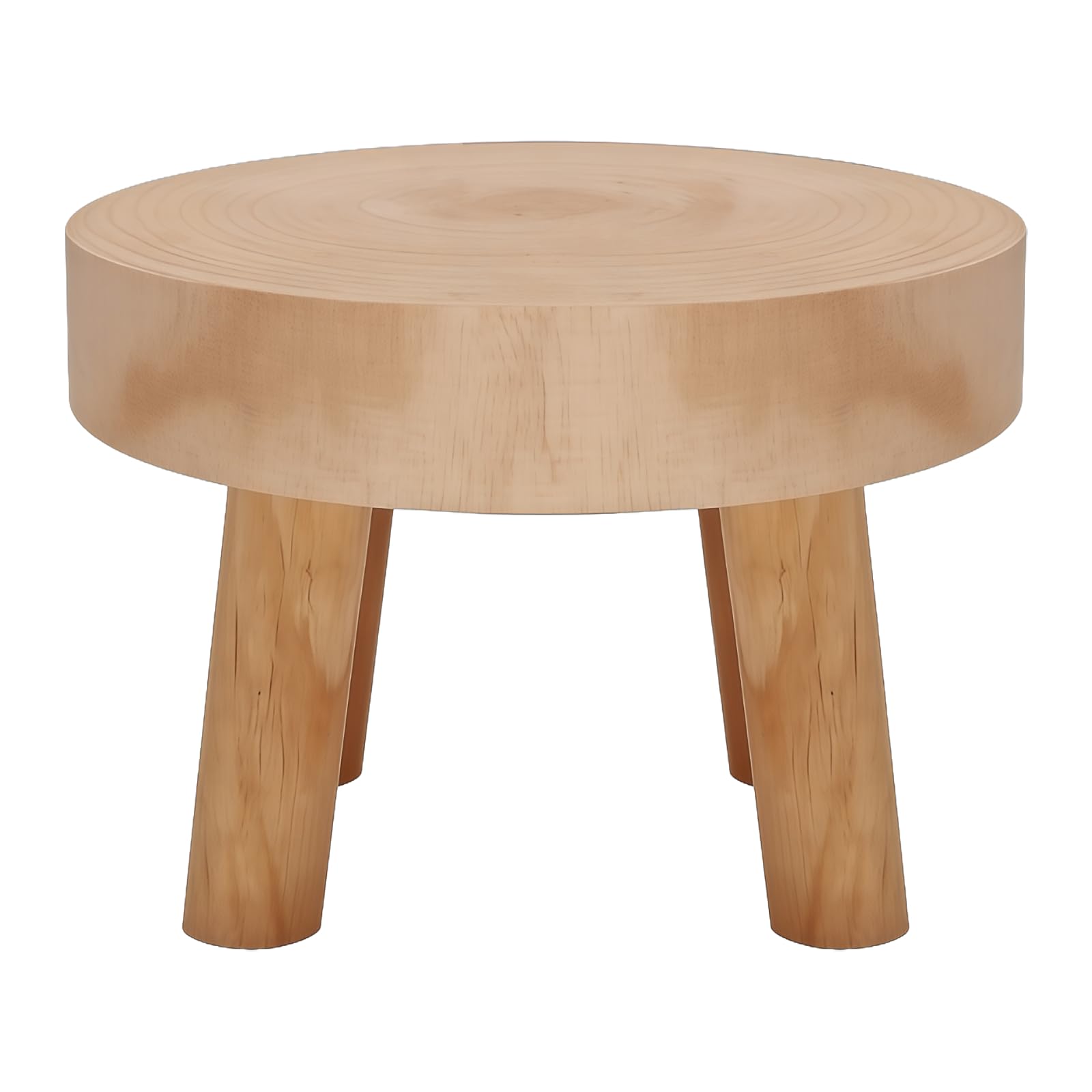 Glitzville Wooden Plant Stand,17 x 9cm Round Decorative Wood Mini Stool,Flower Pot Holder Display Stands,Counter Potted Planter Holder Risers,Sturdy Plant Stools for Outdoor Home Patio Lawn Garden Bal