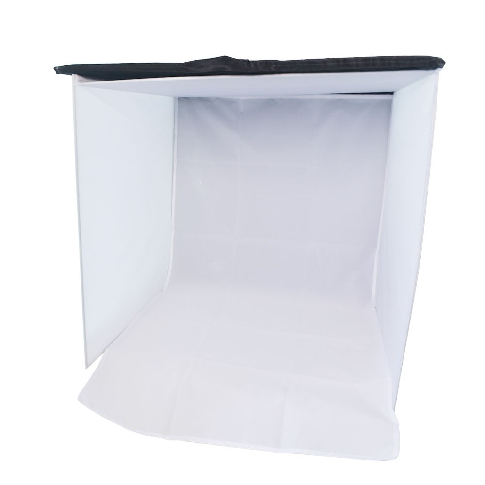 Bestshoot 24 Inch / 60x60x60cm Table Top Photography Lighting Square Tent Cube with Four Color Backdrops (Blue Black Red White)