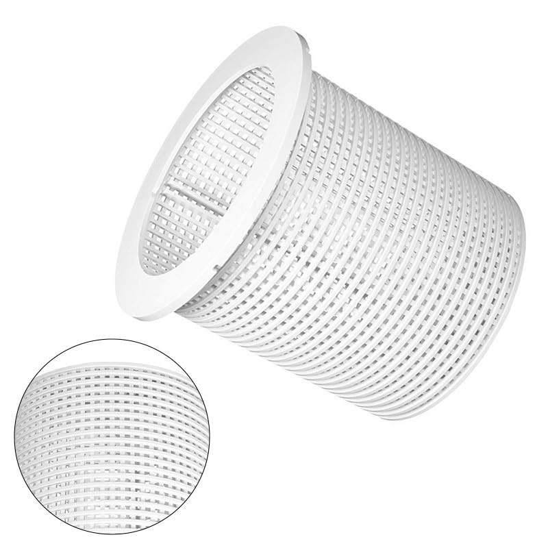 Hoppipola White Filter Basket Compatible with R38013A and 850001 Swimming Pool Pump, Efficient Debris Strainer for and Clean Water