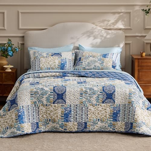 Bedsure Patchwork Quilt Queen Size - Summer...