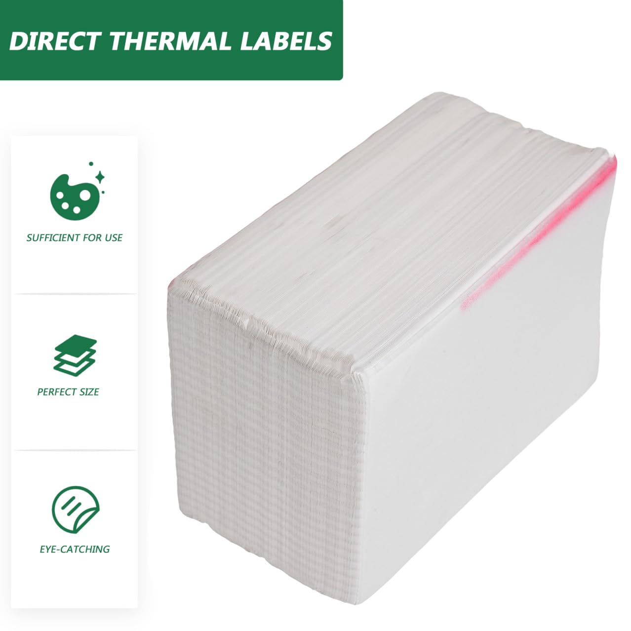 PLAFOPE 500pezzi Etichette Termiche Per Spedizioni Adesivi Compatibili Con Stampanti Rollo e Zebra Carta Per Stampa Chiara Macchie Facile Da Usare e Riutilizzabile Per Codici Barre e